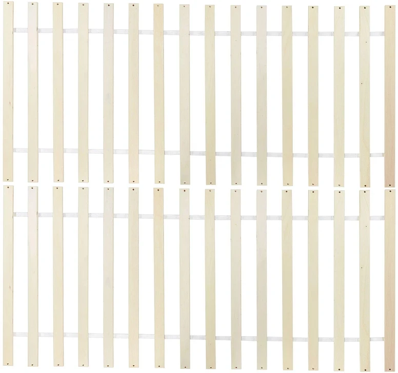 Beliani Lova su keturiais stalčiais OLENDON, pušies mediena, ruda, 140 x 200 cm