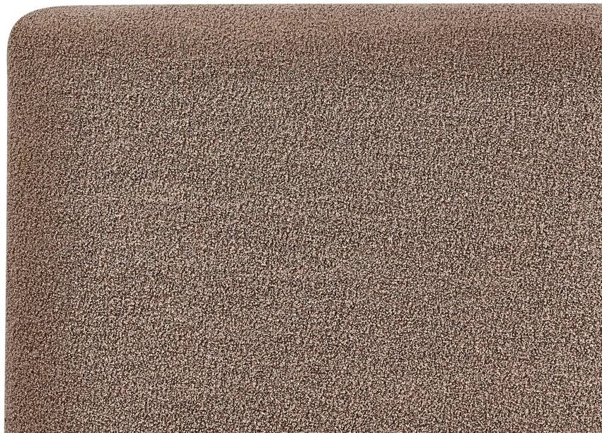 Beliani Lova su patalynės dėže BOUSSE, smėlio pilkos spalvos, 160 x 200 cm