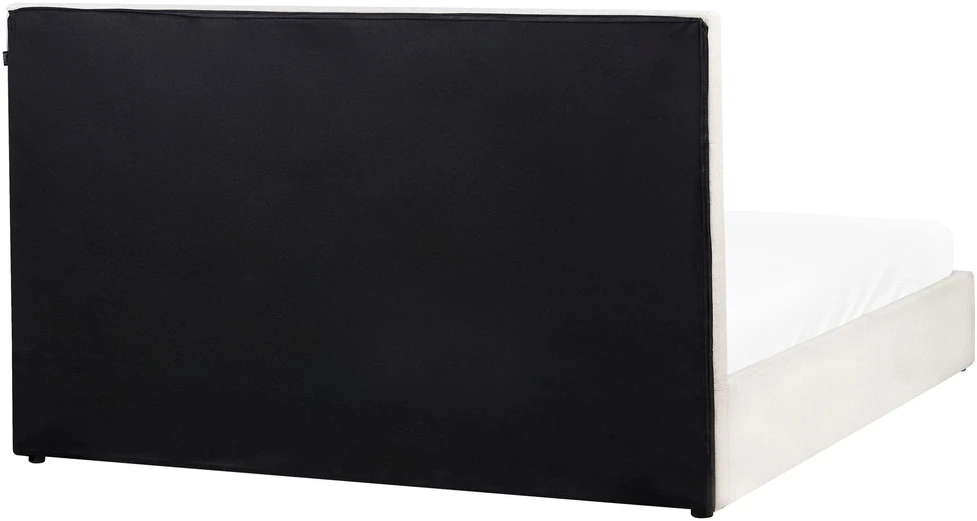 Beliani Lova su patalynės dėže LAGORD, kreminės spalvos, 180 x 200 cm