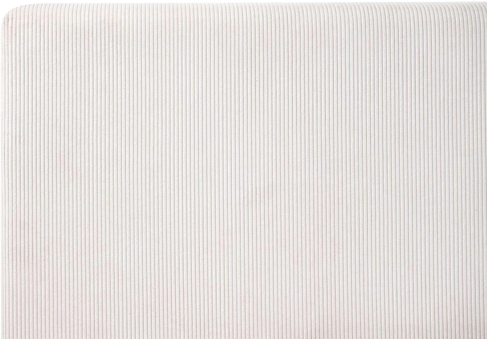 Beliani Lova su patalynės dėže LILLEBONNE, velvetinė, šviesiai smėlio spalvos, 180 x 200 cm