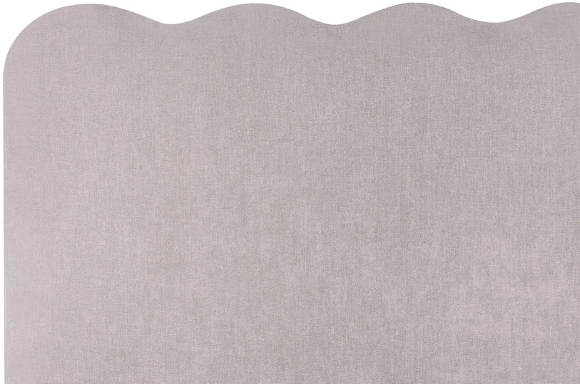 Beliani Lova su patalynės dėže NANTERRE, šenilinis audinys, smėlio ir pilkos spalvos, 160 x 200 cm