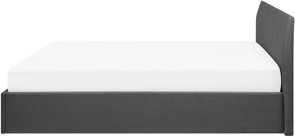 Beliani Lova su patalynės dėže ORBEY, pilka, 180 x 200 cm