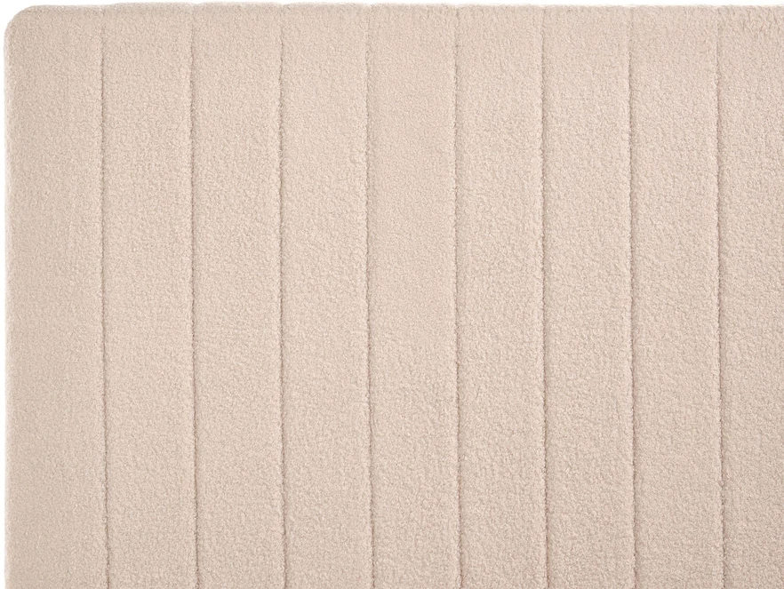 Beliani Lova su patalynės dėže VION Boucle, smėlio spalvos, 120 × 200 cm