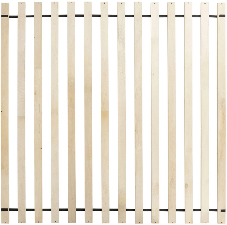 Beliani Lova su rotango detale BOUSSICOURT 140 x 200 cm, tamsiai ruda