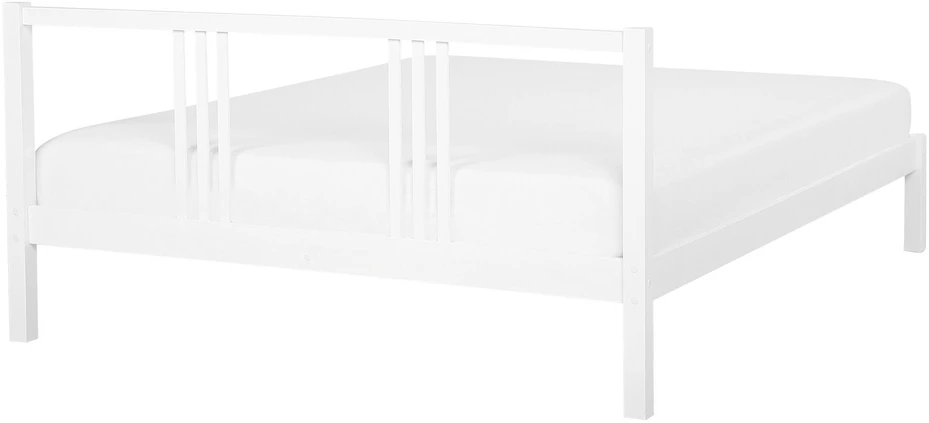 Beliani Lova VANNES, pušies mediena, 140 x 200 cm, balta
