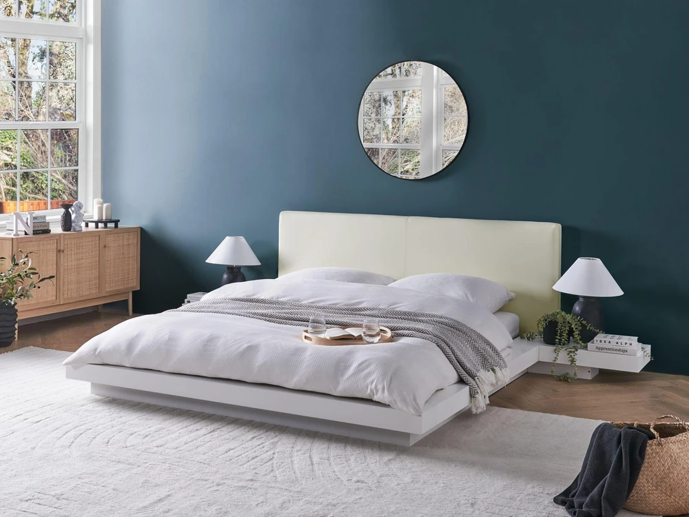 Beliani Lova ZEN 160 x 200 cm Balta