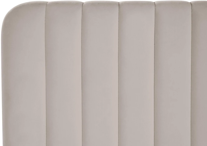 Beliani LUNAN lova su patalynės dėže, smėlio pilkumo, 180 × 200 cm