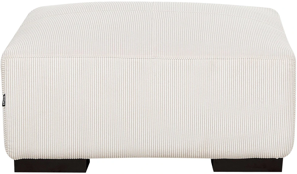 Beliani LUNGO 4 vietų kampinė sofa, velvetas, kreminė balta, dešininė