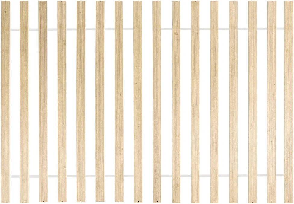 Beliani Medinė dvigulė lova ECHALLON 140 x 200 cm, šviesiai ruda