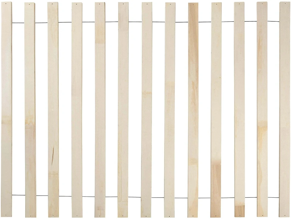 Beliani Medinė lova BOISSET 120 x 200 cm, tamsiai ruda
