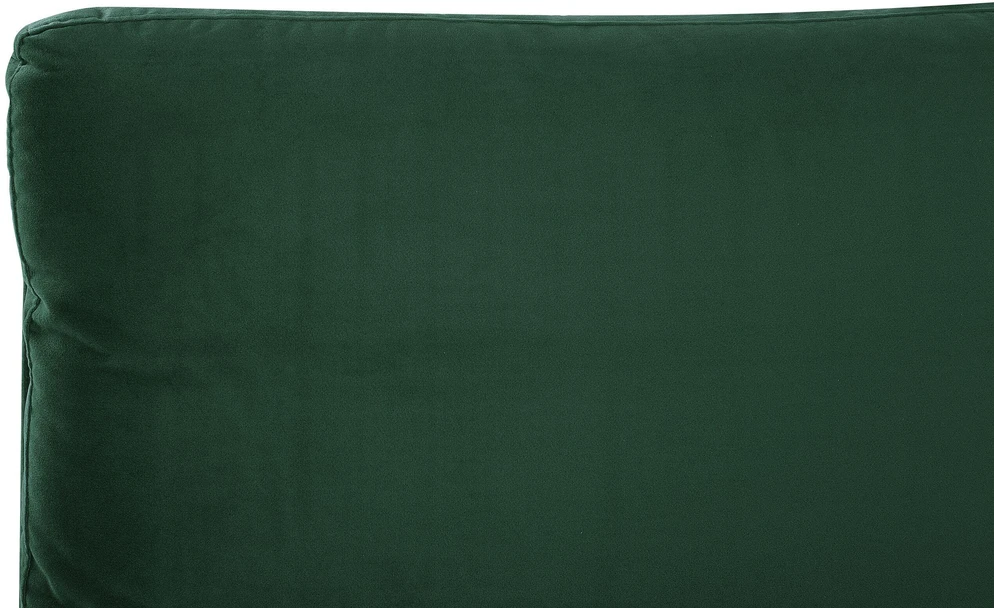 Beliani MELLE veliūrinė lova 140 x 200 cm smaragdinė
