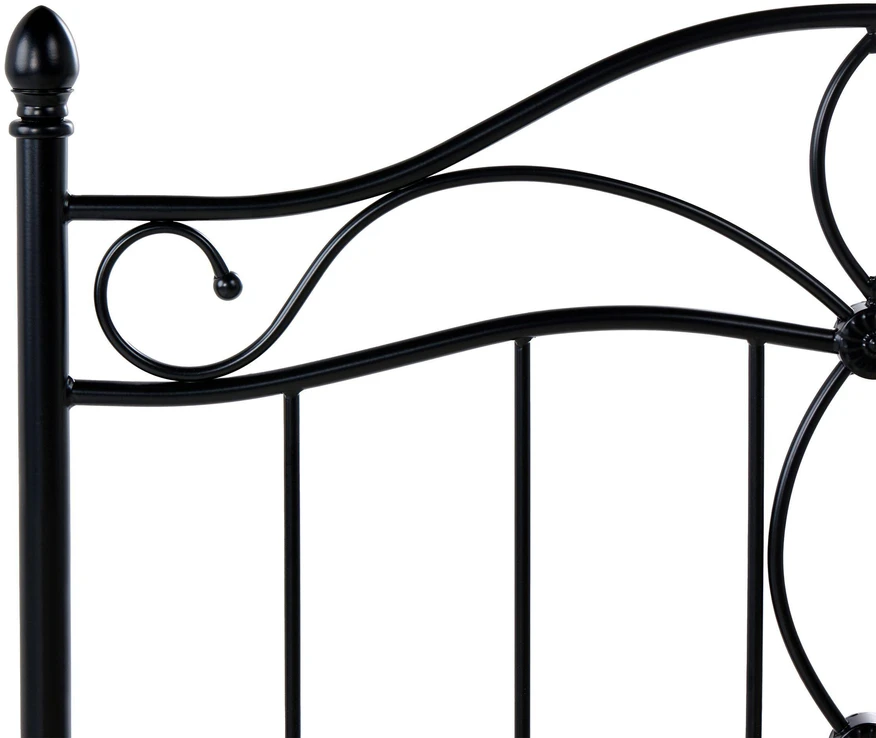 Beliani Metalinė lova ANTLIA 120 × 200 cm, juoda