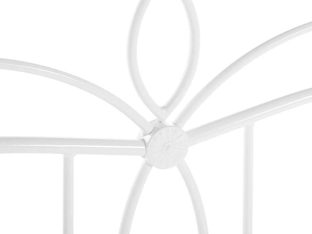 Beliani Metalinė lova ANTLIA 140 x 200 cm balta
