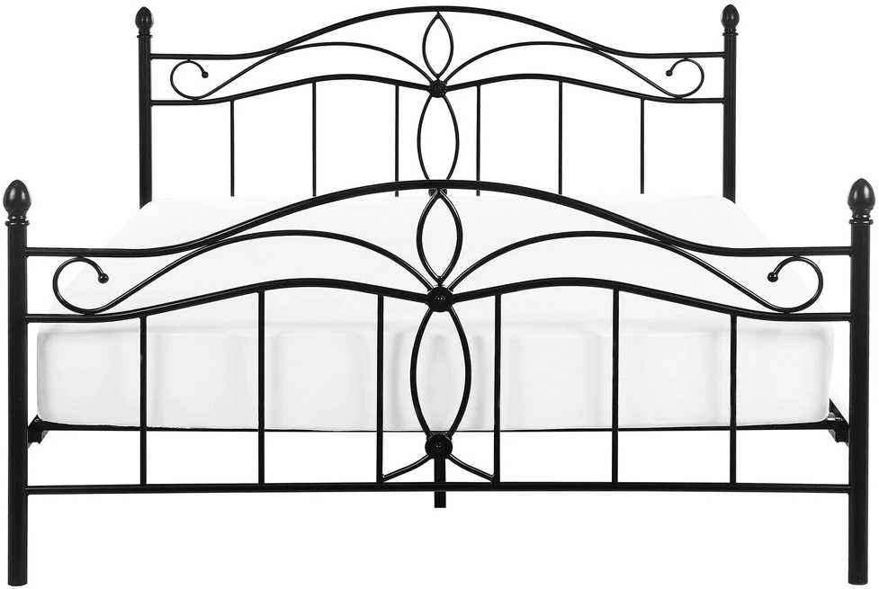 Beliani Metalinė lova ANTLIA, 160 × 200 cm, juoda