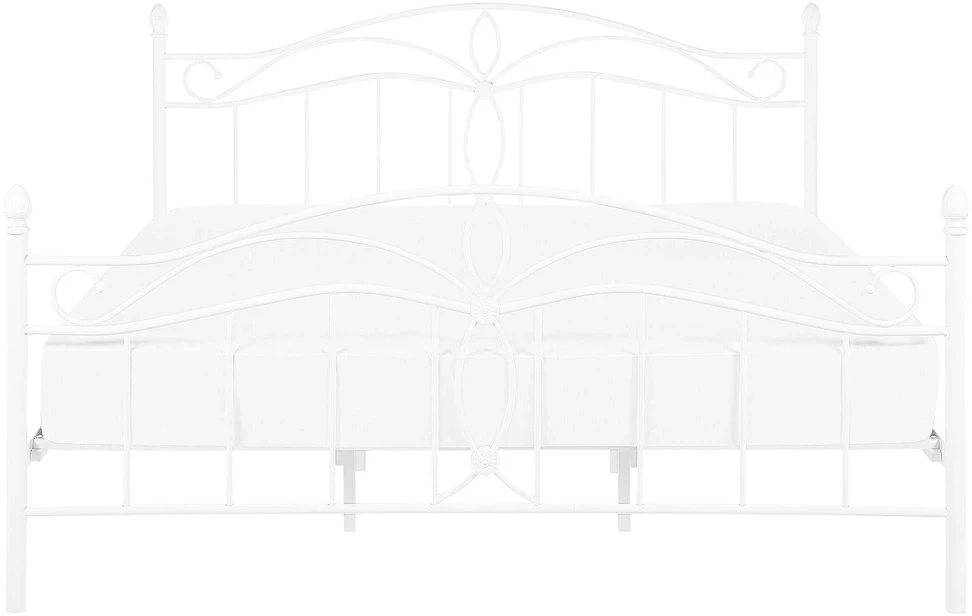 Beliani Metalinė lova ANTLIA 180 x 200 cm, balta