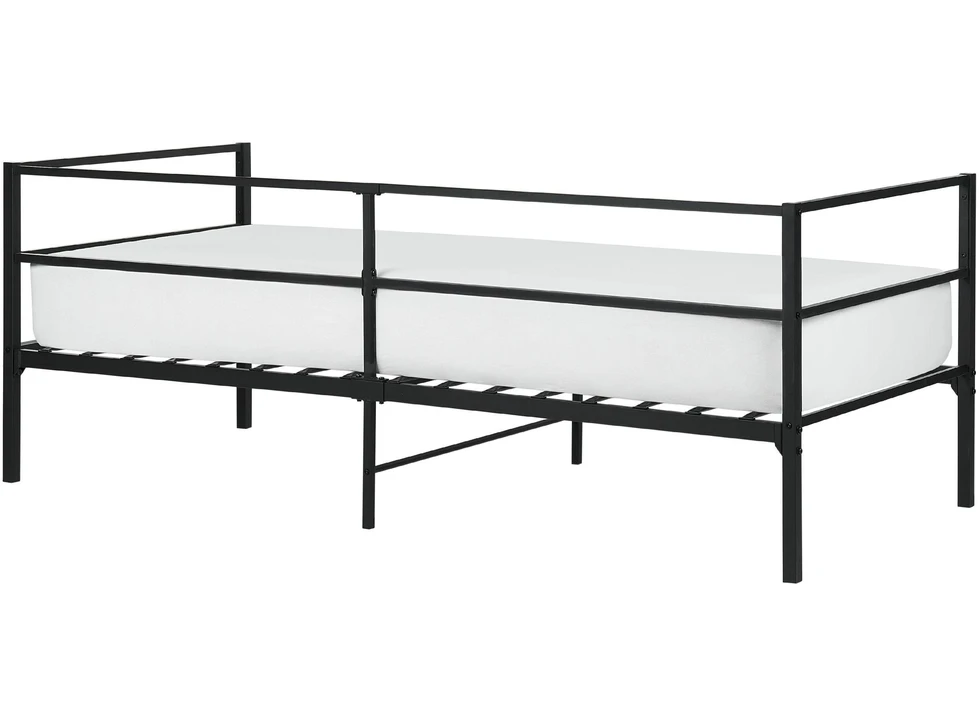 Beliani Metalinė lova BATTUT 90 x 200 cm, juoda