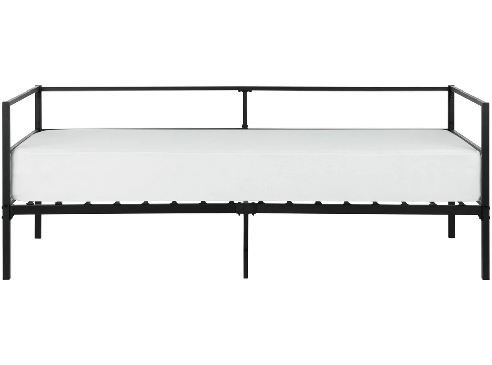 Beliani Metalinė lova BATTUT 90 x 200 cm, juoda