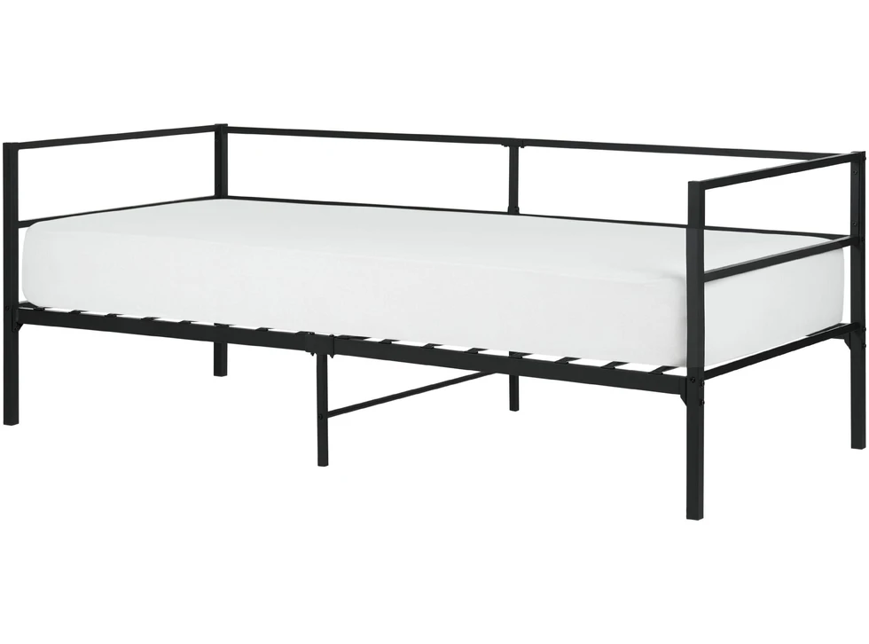 Beliani Metalinė lova BATTUT 90 x 200 cm, juoda