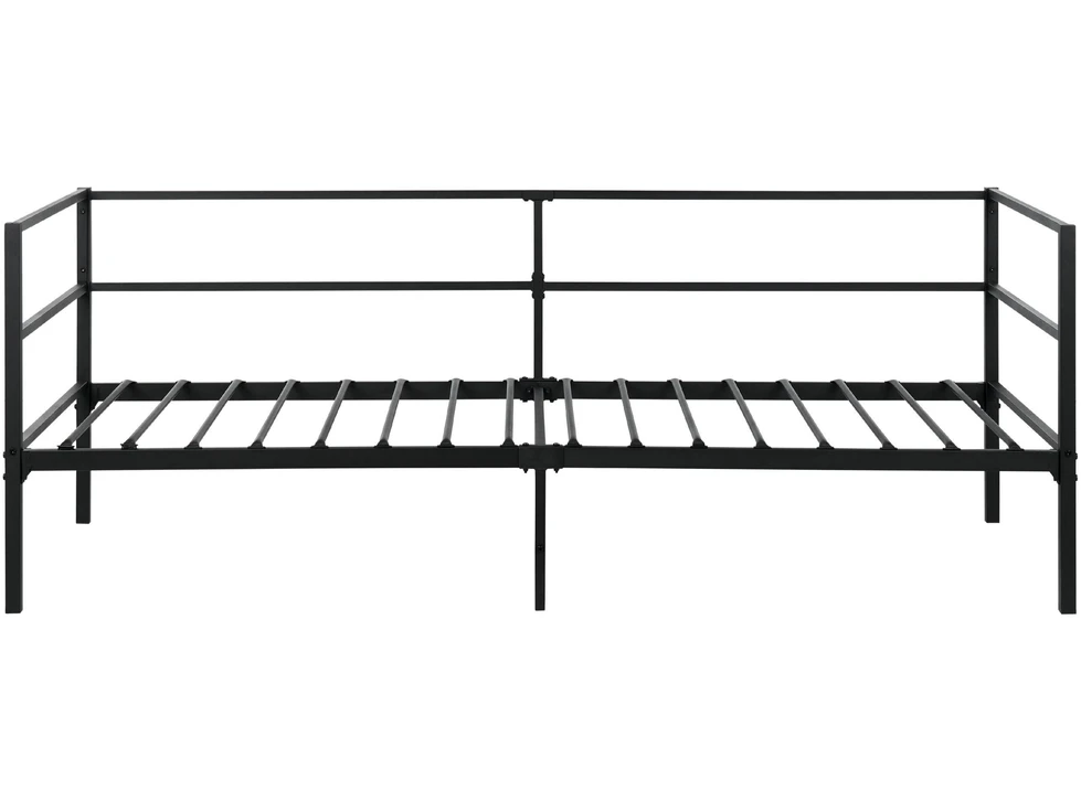 Beliani Metalinė lova BATTUT 90 x 200 cm, juoda