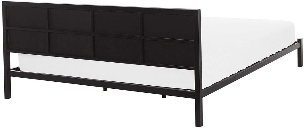 Beliani Metalinė lova CLAMART 180 x 200 cm pilka