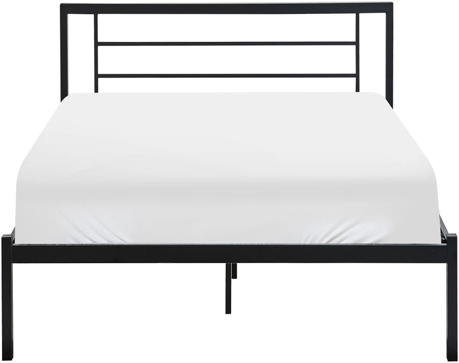Beliani Metalinė lova CUSSET, 120 × 200 cm, juoda