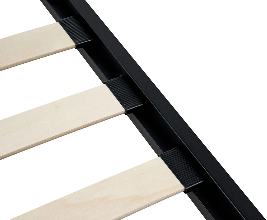 Beliani Metalinė lova CUSSET, 120 × 200 cm, juoda