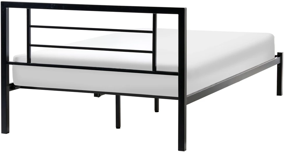 Beliani Metalinė lova CUSSET, 120 × 200 cm, juoda