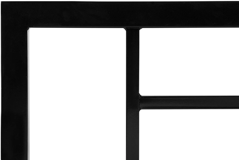 Beliani Metalinė lova CUSSET 140 × 200 cm, juoda