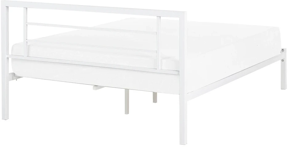 Beliani Metalinė lova CUSSET 140 x 200 cm balta