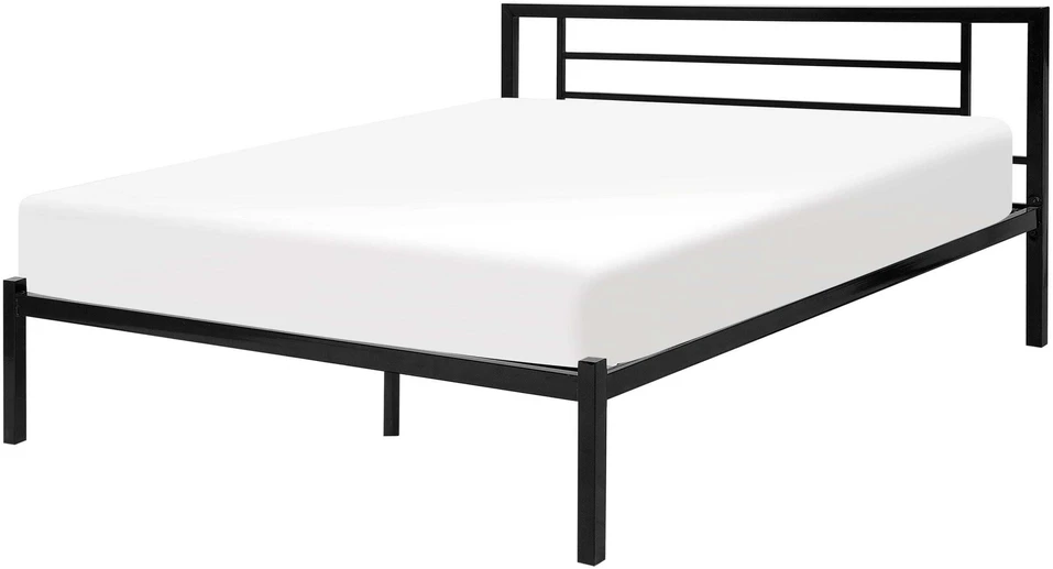 Beliani Metalinė lova CUSSET 160 x 200 cm, juoda