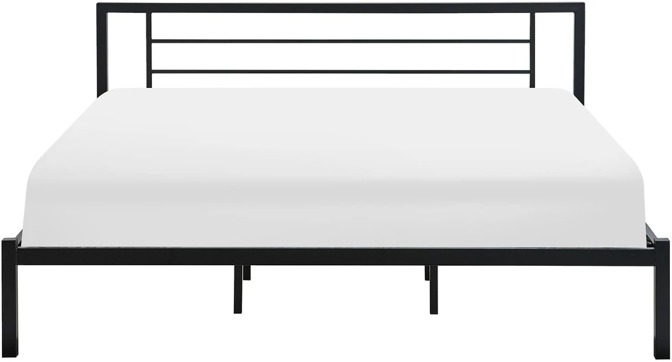 Beliani Metalinė lova CUSSET, 180 x 200 cm, juoda