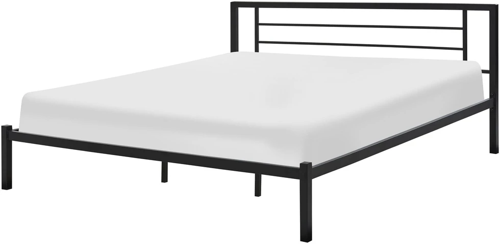 Beliani Metalinė lova CUSSET, 180 x 200 cm, juoda