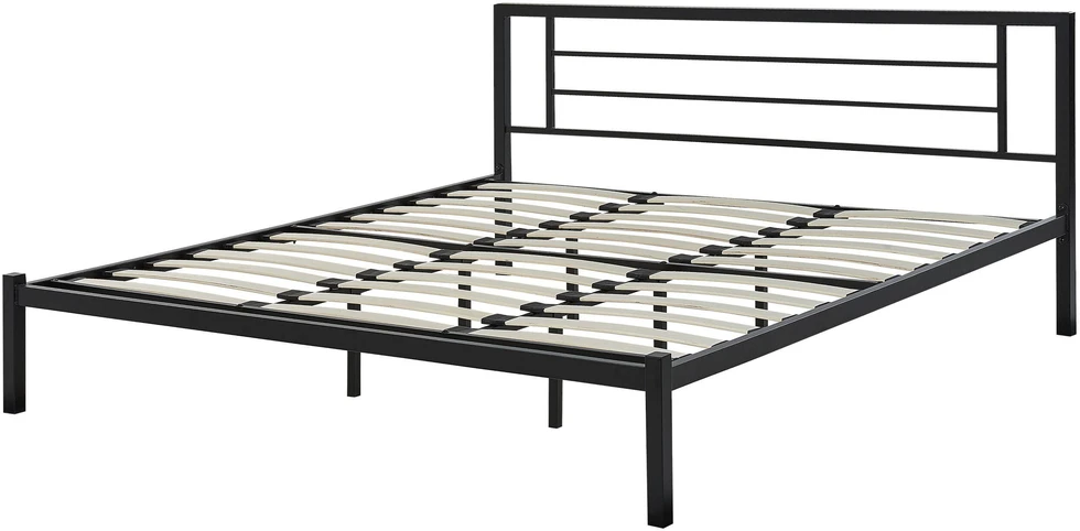 Beliani Metalinė lova CUSSET, 180 x 200 cm, juoda