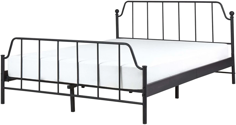 Beliani Metalinė lova MAURESSAC 140 x 200 cm Juoda