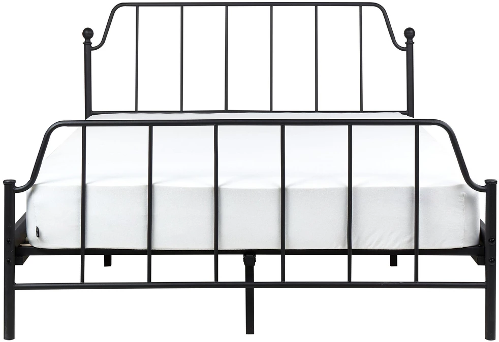 Beliani Metalinė lova MAURESSAC 140 x 200 cm Juoda