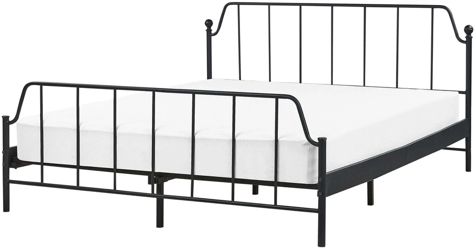 Beliani Metalinė lova MAURESSAC, 160 × 200 cm, juoda