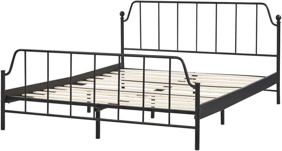 Beliani Metalinė lova MAURESSAC, 160 × 200 cm, juoda
