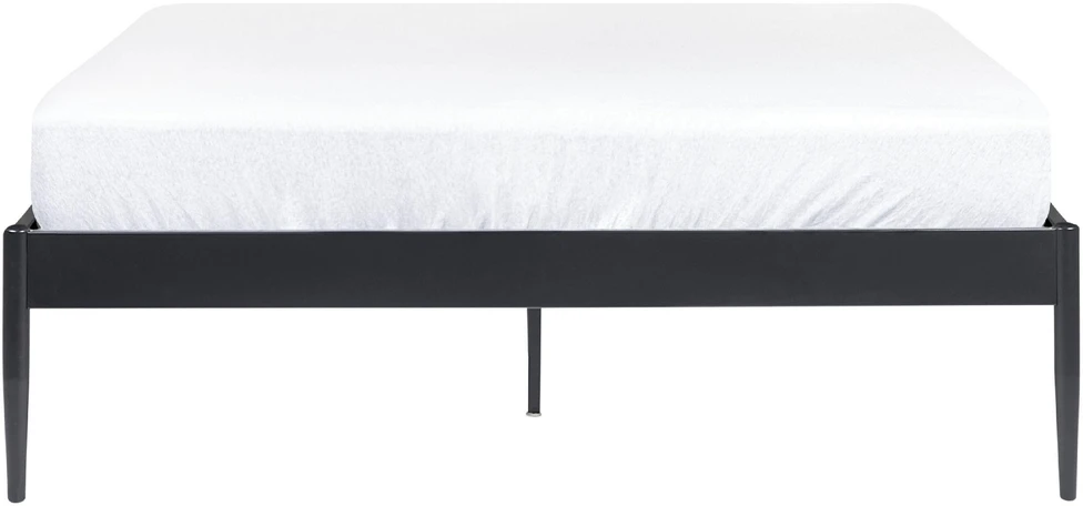 Beliani Metalinė lova VAURS 140 x 200 cm, juoda
