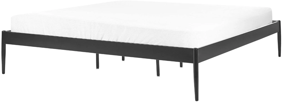 Beliani Metalinė lova VAURS 180 x 200 cm juoda
