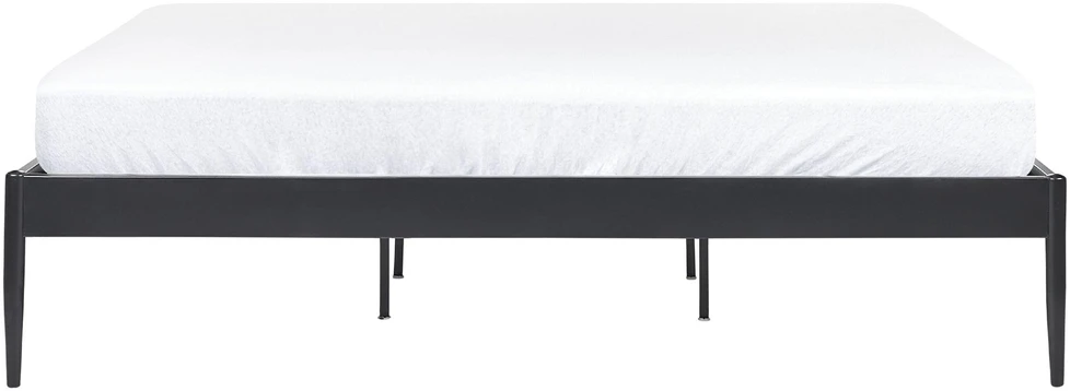 Beliani Metalinė lova VAURS 180 x 200 cm juoda