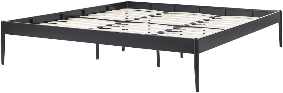 Beliani Metalinė lova VAURS 180 x 200 cm juoda