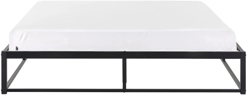 Beliani Metalinė lova VIRY 160 x 200 cm Juoda