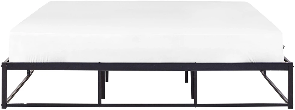Beliani Metalinė lova VIRY 180 x 200 cm, juoda
