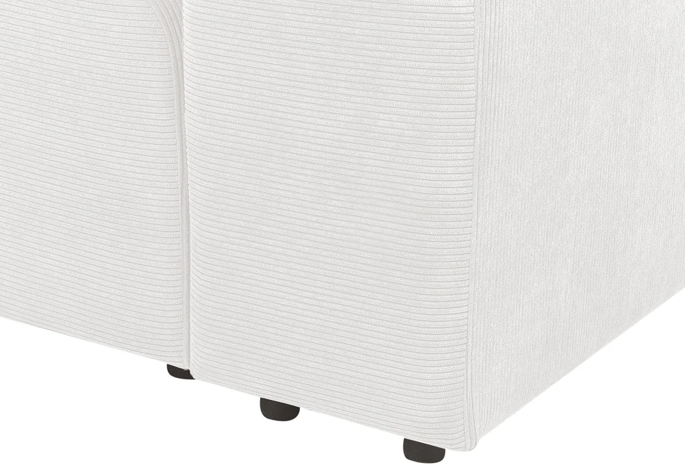 Beliani Modulinė 2 vietų sofa FALSTERBO, balta, velvetas