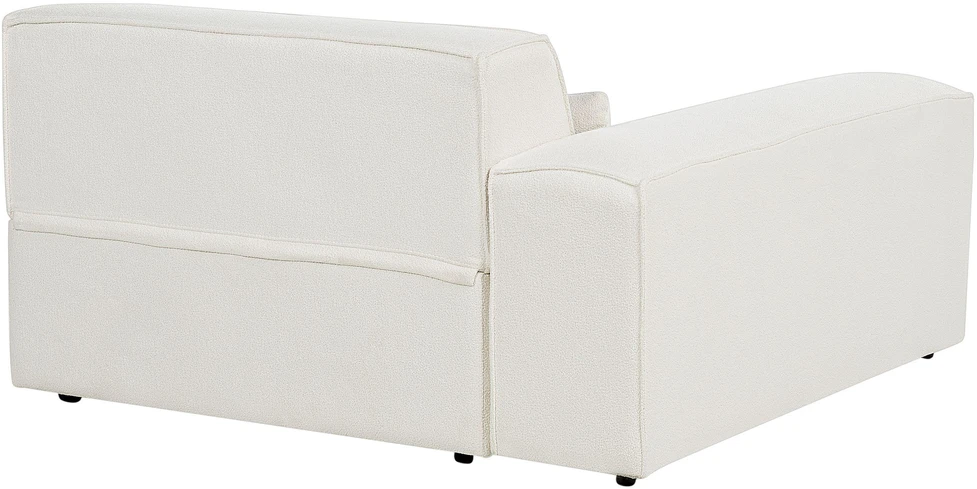 Beliani Modulinė 3 vietų kampinė sofa HELLNAR, dešininė, kreminės baltos spalvos, bouclé audinys