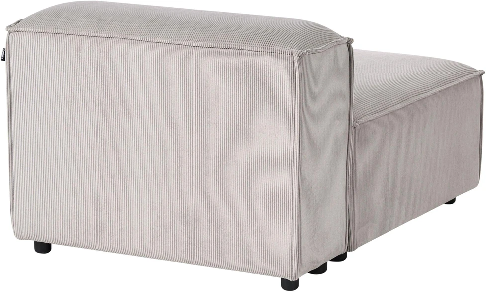 Beliani Modulinė 3 vietų sofa ARDAL, velvetinė, smėlio pilkos spalvos
