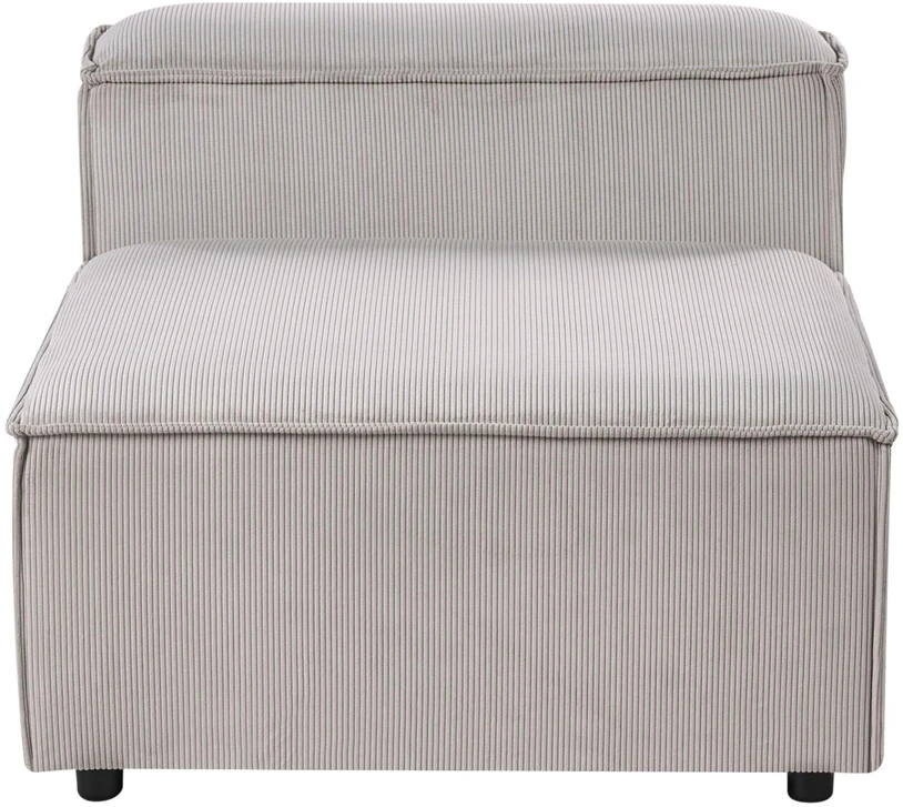 Beliani Modulinė 3 vietų sofa ARDAL, velvetinė, smėlio pilkos spalvos