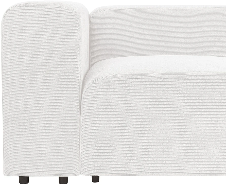 Beliani Modulinė 3 vietų sofa FALSTERBO balta, velvetas