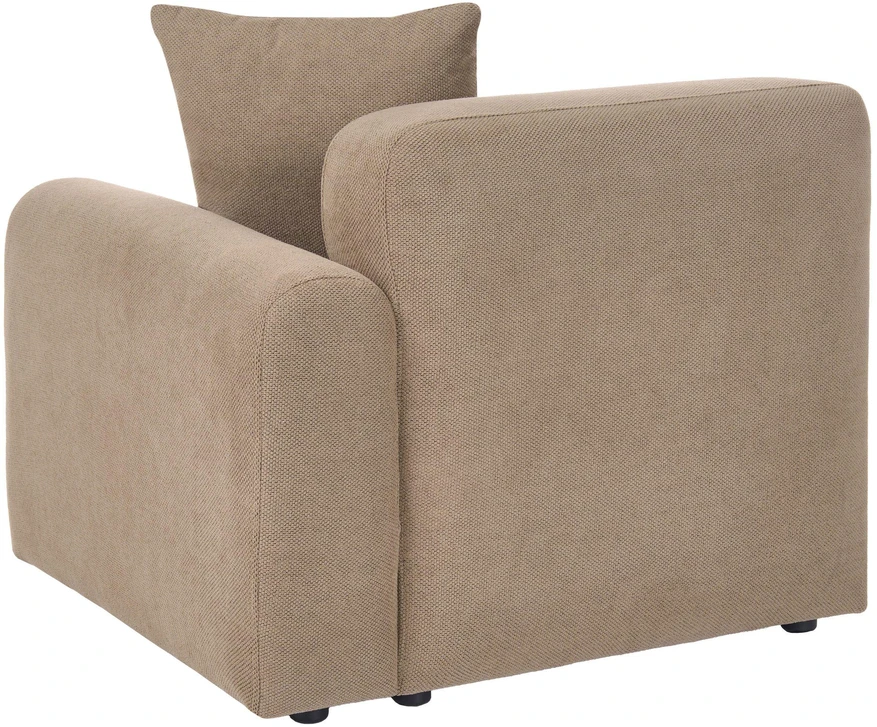 Beliani Modulinė 3 vietų sofa HEDE, ruda, dešininė