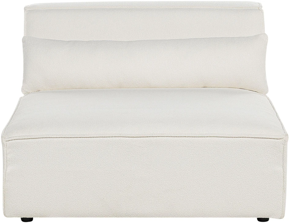 Beliani Modulinė 3 vietų sofa HELLNAR, kreminė balta spalva, Boucle audinys